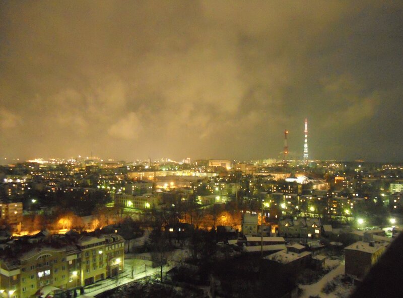 night view of a city