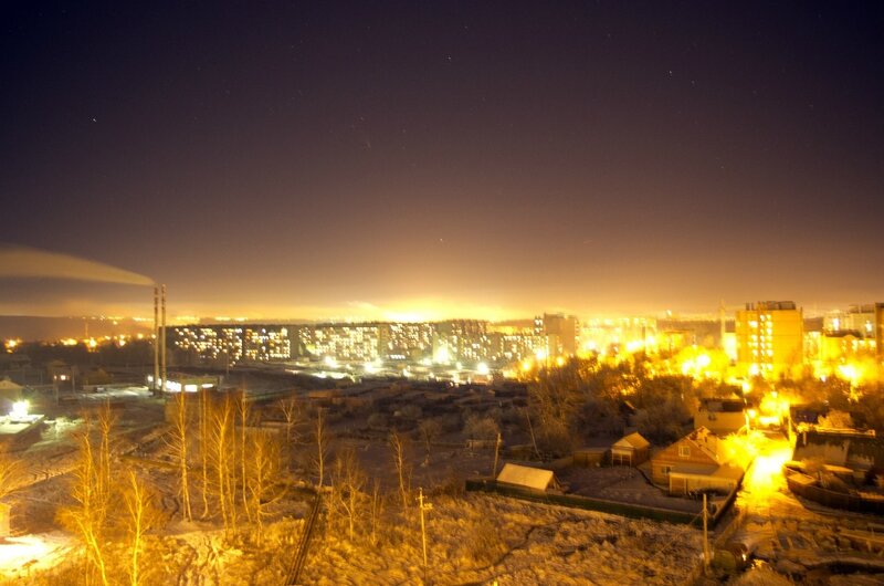 night view of a city