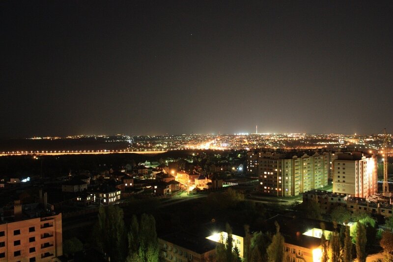 night view of a city
