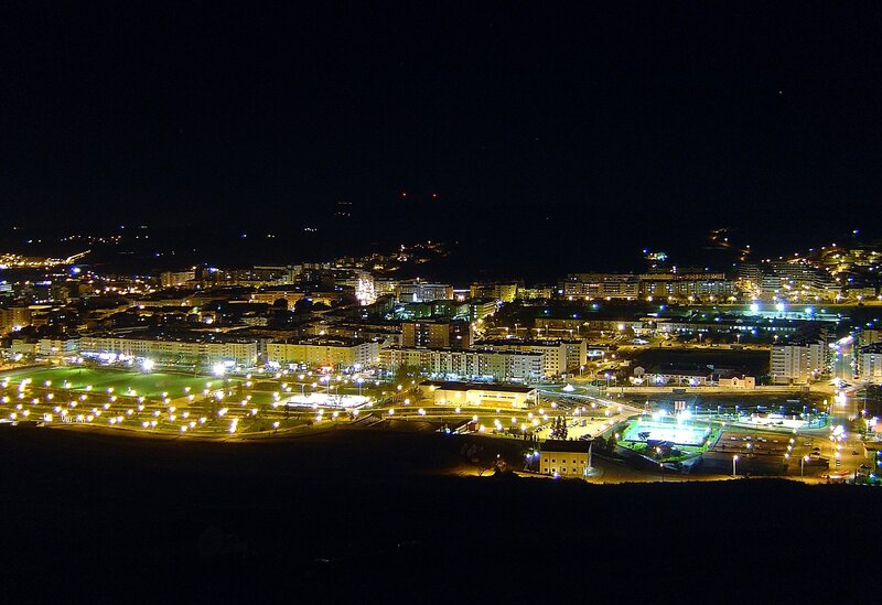 night view of a city