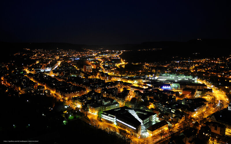 night view of a city