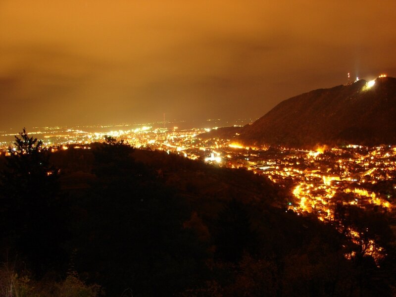 night view of a city