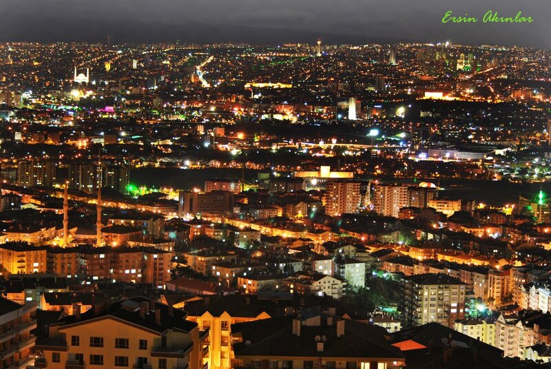 night view of a city