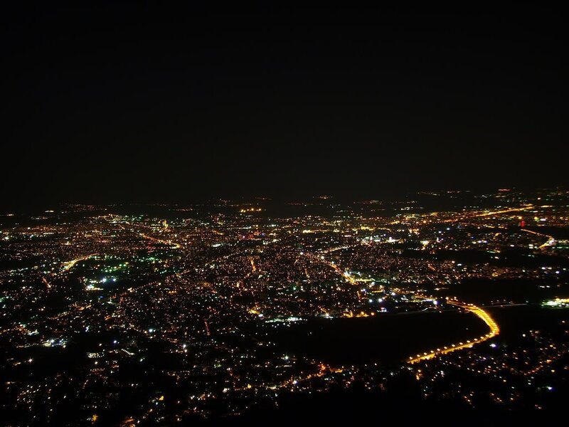 night view of a city