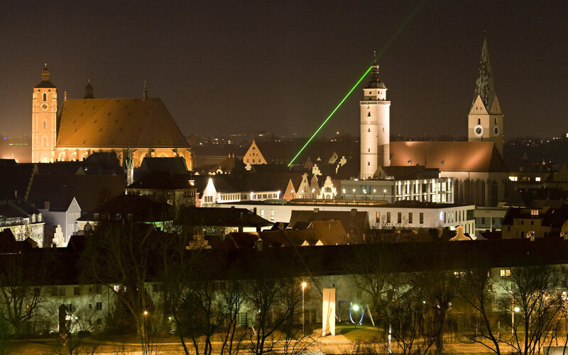 Night view of a historic city