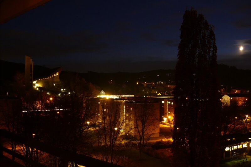 Night view of a town