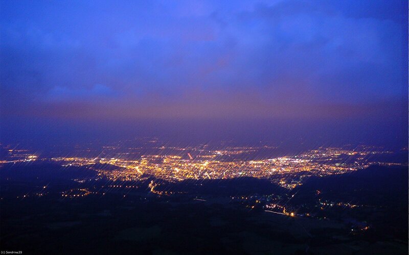 night view of city lights