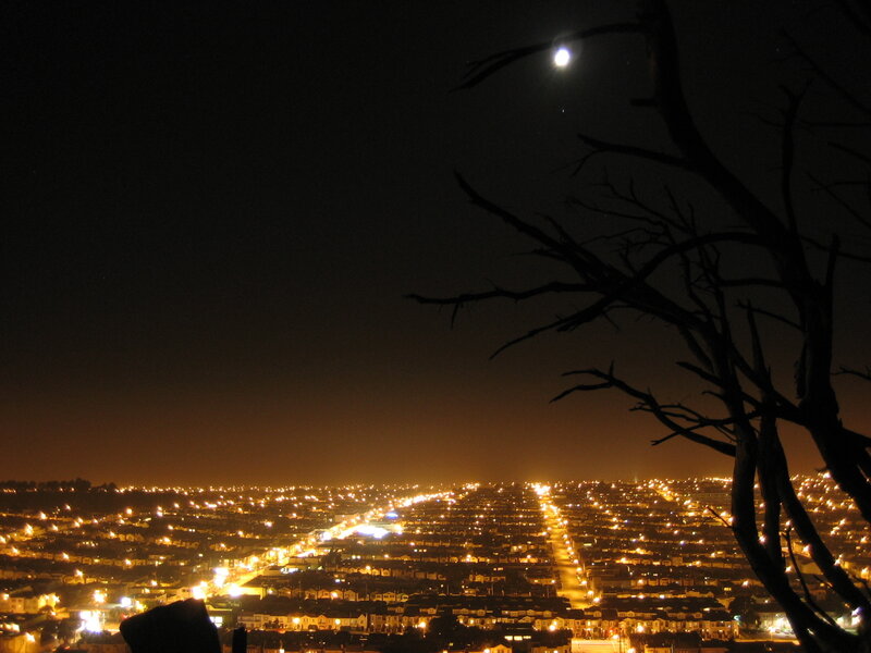 night view of city lights