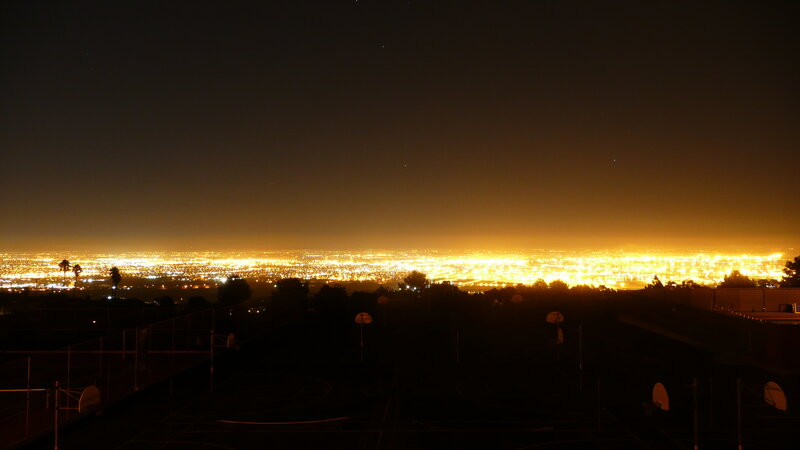 night view of city lights