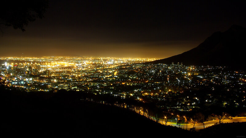 night view of city lights