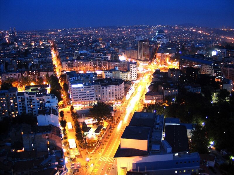 night view of city lights
