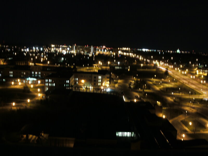 night view of city lights