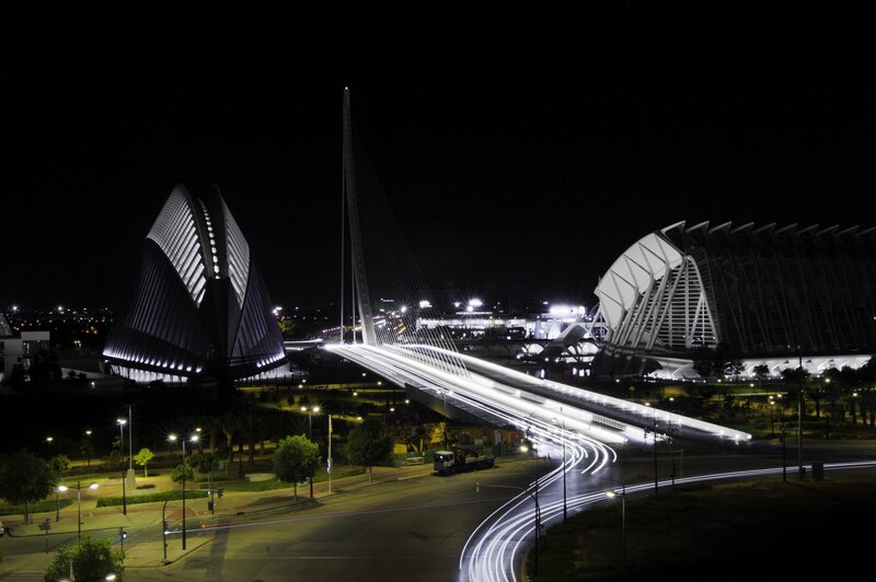 Night view of City of Arts and Sciences