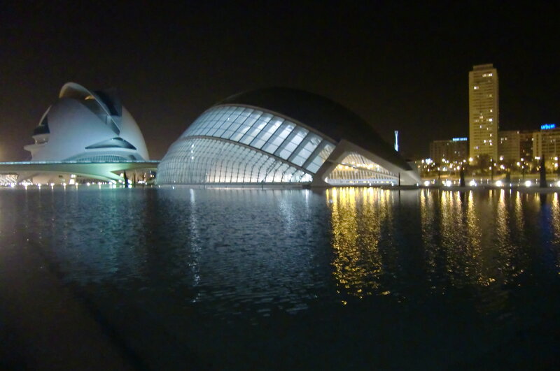 Night view of City of Arts and Sciences