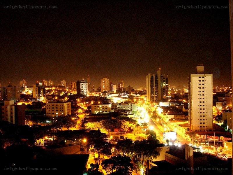 night view of cityscape