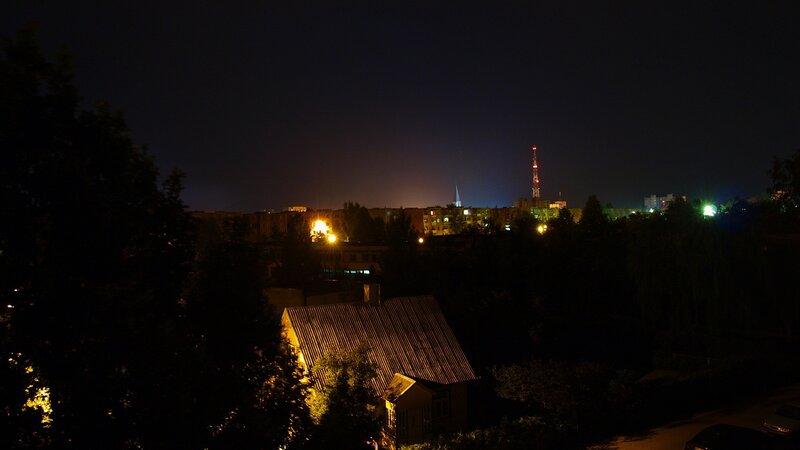 night view of cityscape