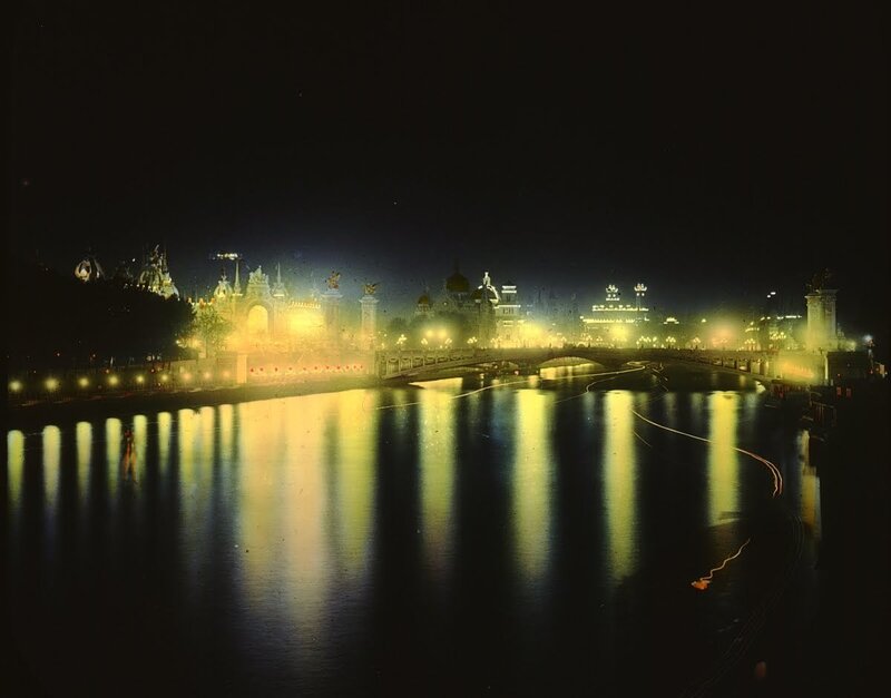 night view of illuminated buildings