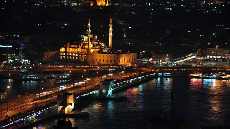 night view of istanbul