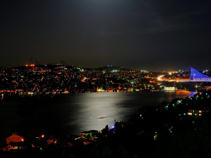 night view of istanbul