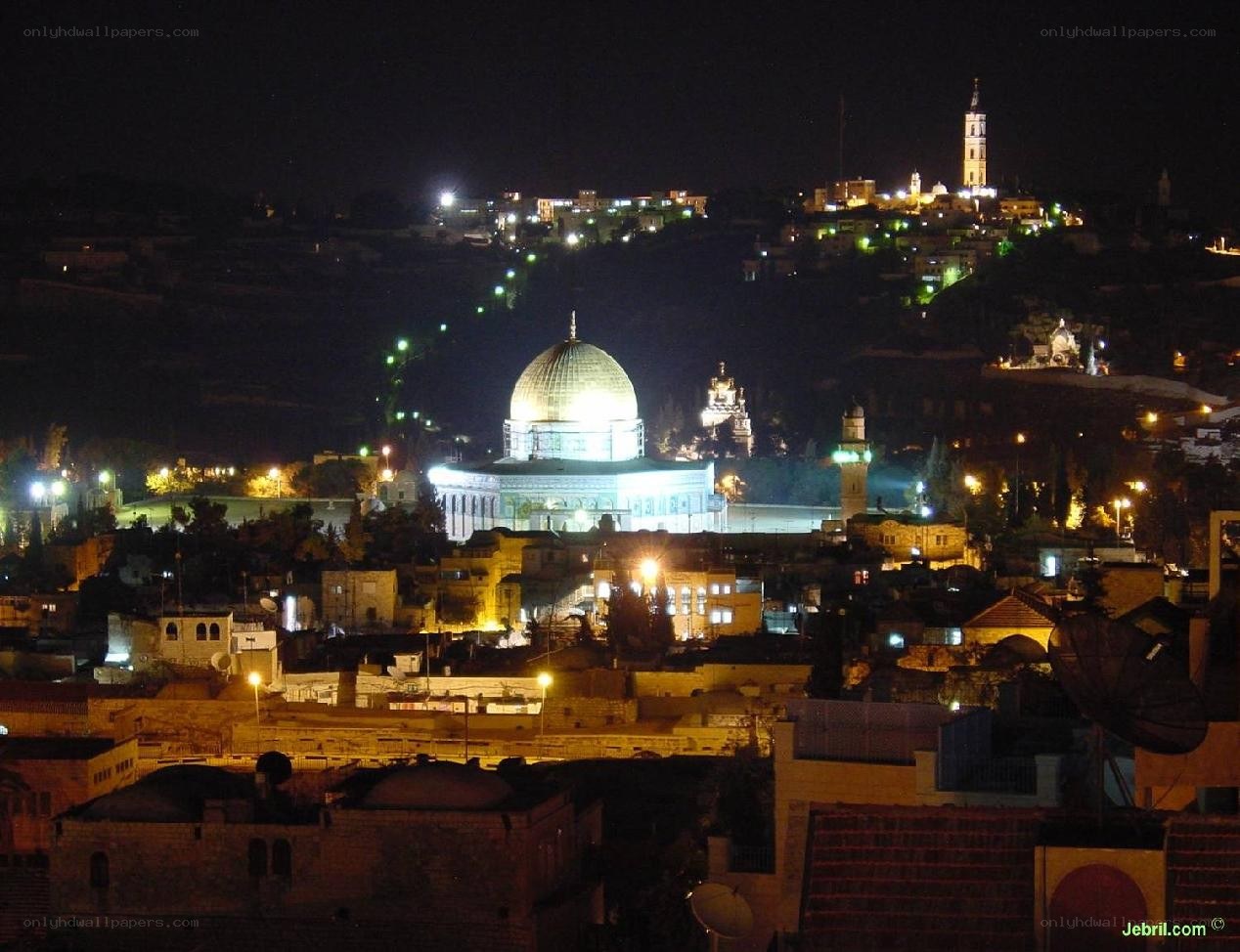 Night view of Jerusalem