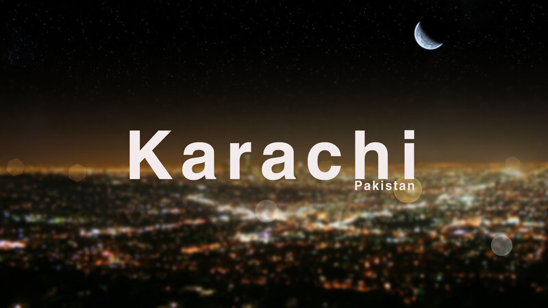 Night View of Karachi