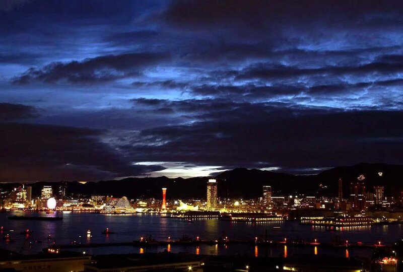 Night view of Kobe city