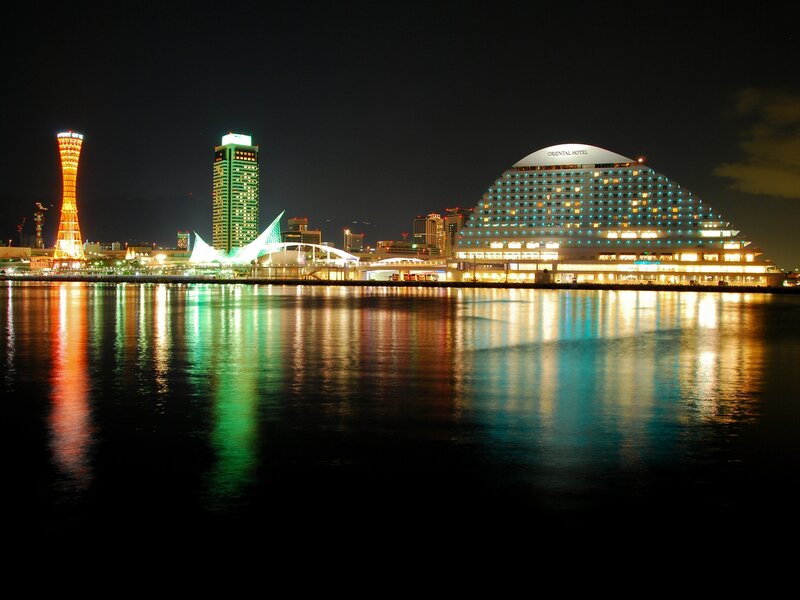 Night view of Kobe skyline