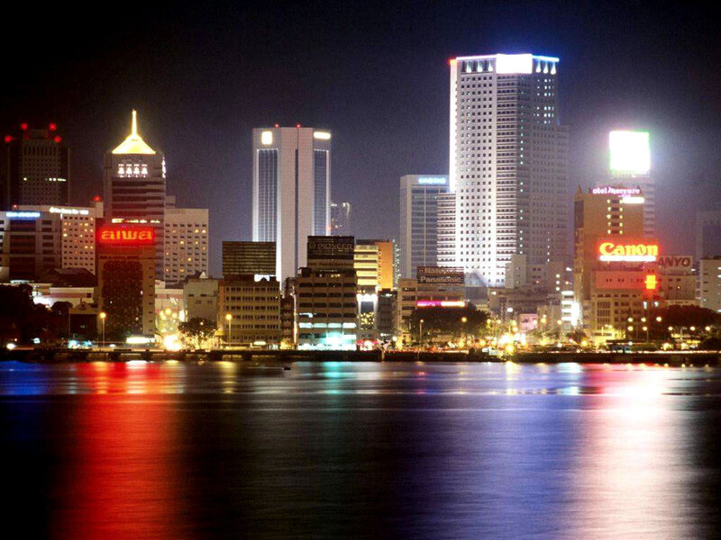 night view of kuala lumpur skyline