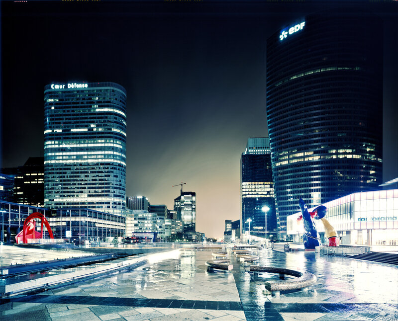 Night view of La Défense