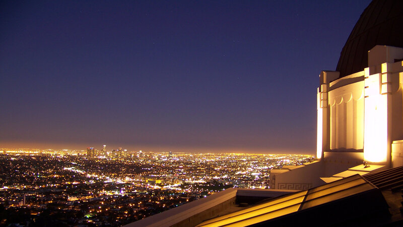 night view of los angeles