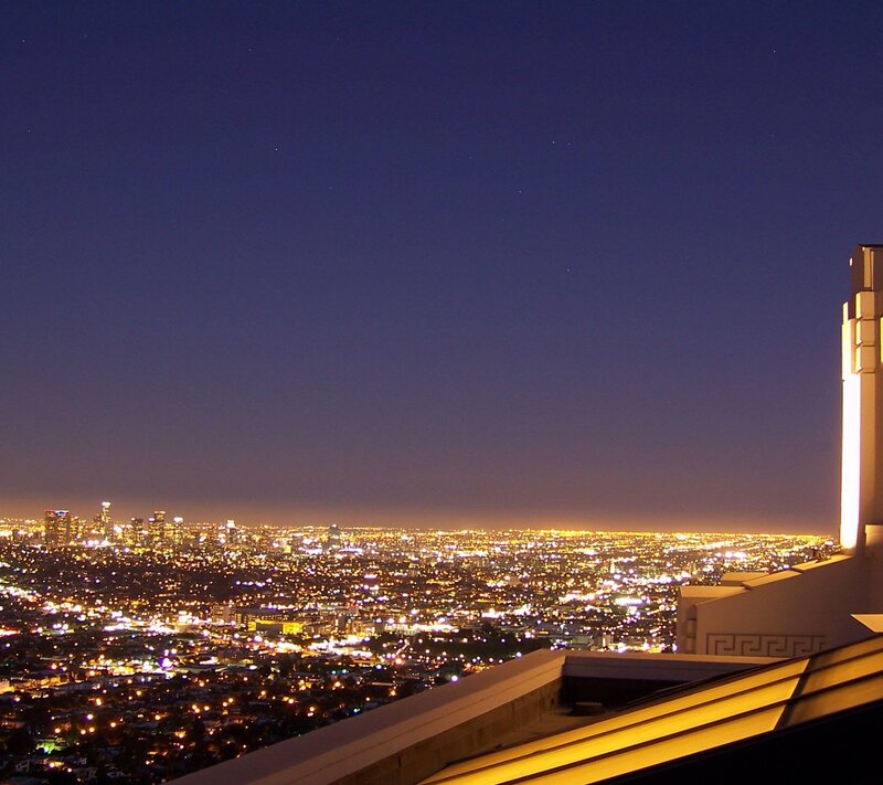 night view of los angeles