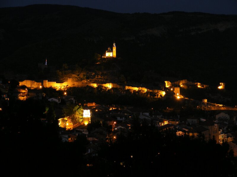 night view of old town