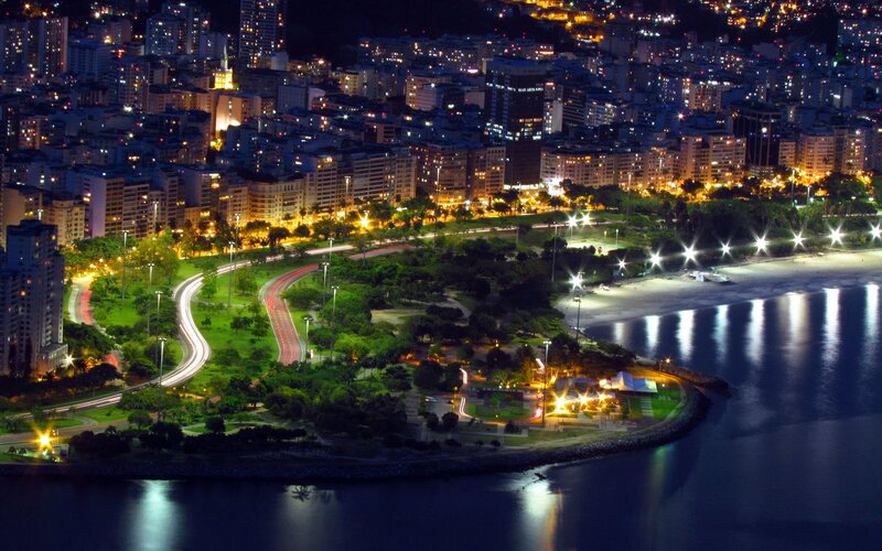 night view of rio de janeiro