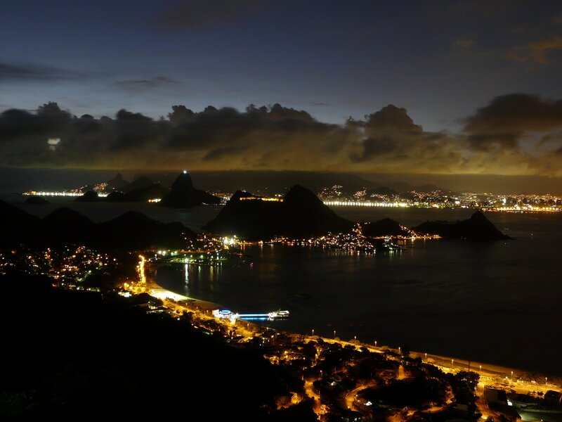 Night view of Rio de Janeiro