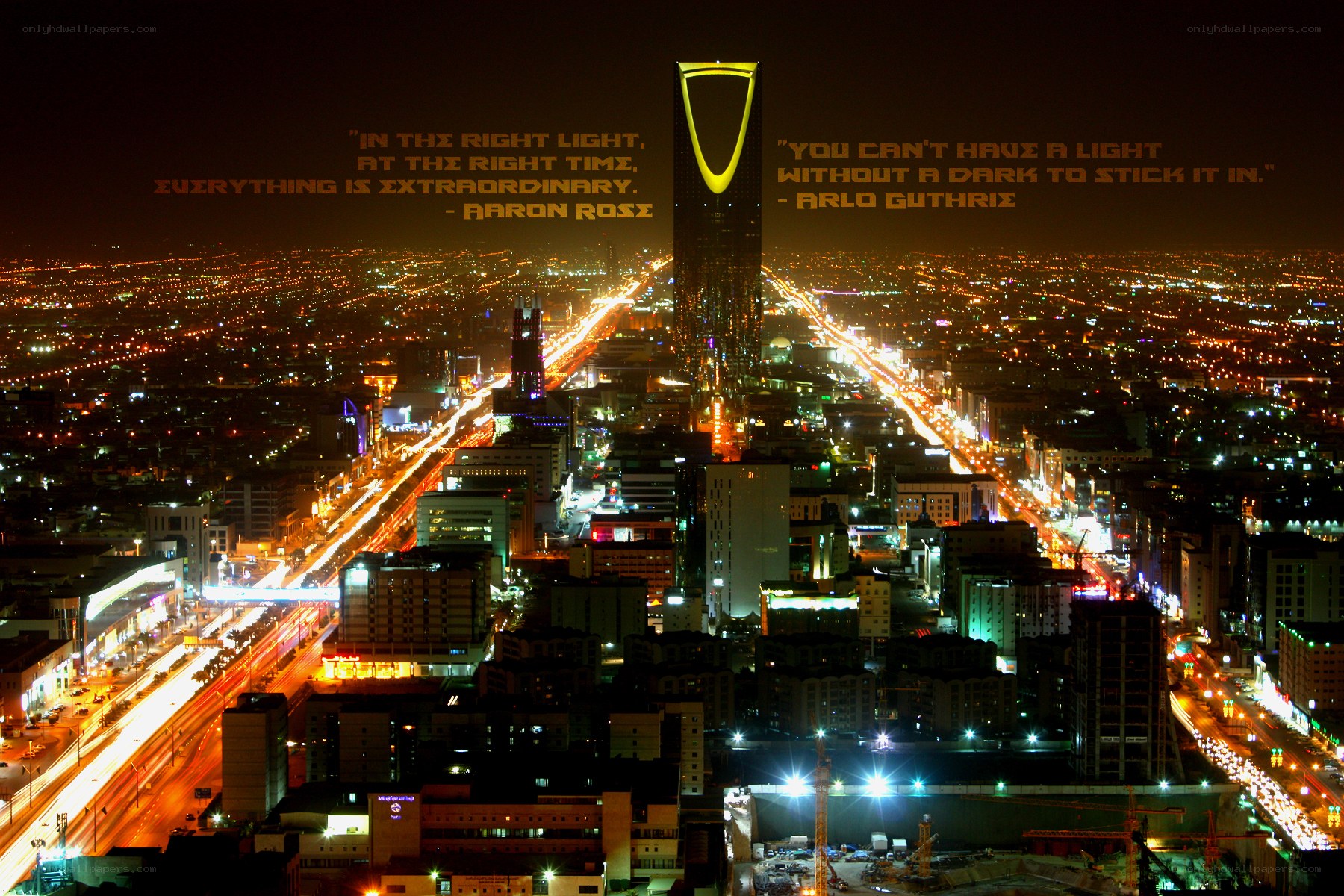 Night view of Riyadh city