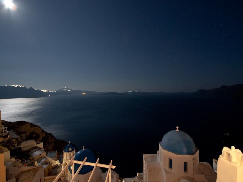 Night view of Santorini
