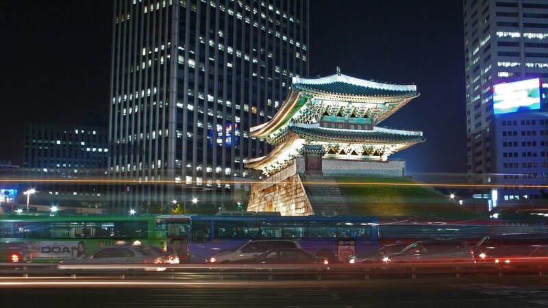 Night view of Seoul city