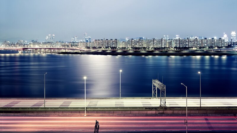 Night view of Seoul cityscape