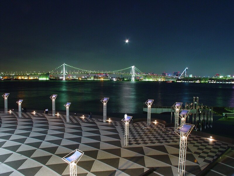 Night view of Tokyo Bay
