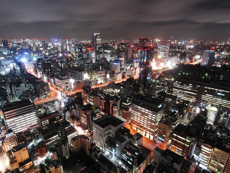 night view of tokyo city