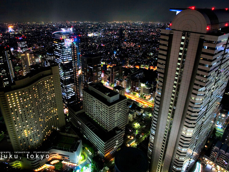 night view of tokyo cityscape