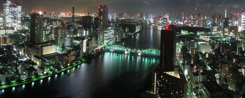 night view of tokyo cityscape