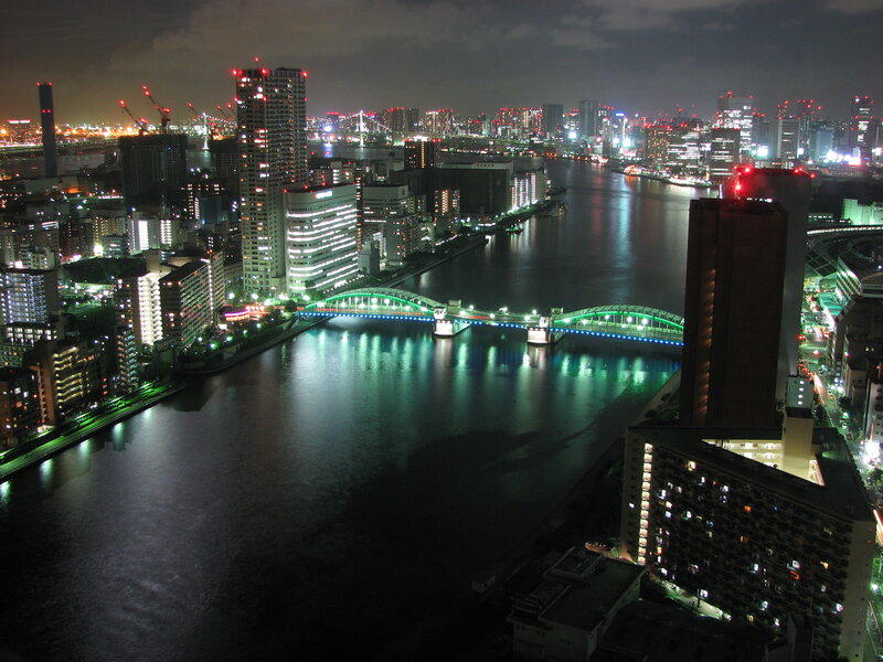 night view of tokyo cityscape