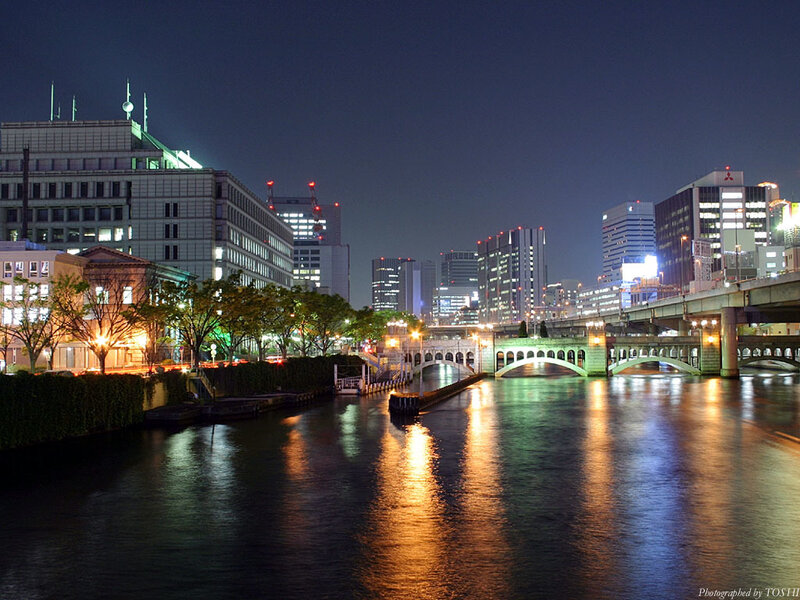 night view of tokyo river