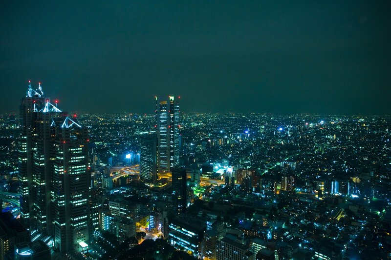 night view of tokyo skyline