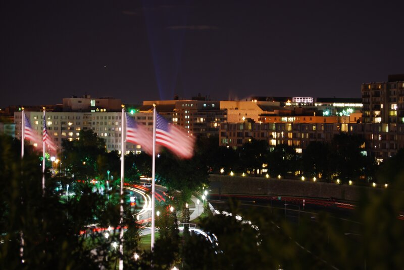 Night view of Washington DC