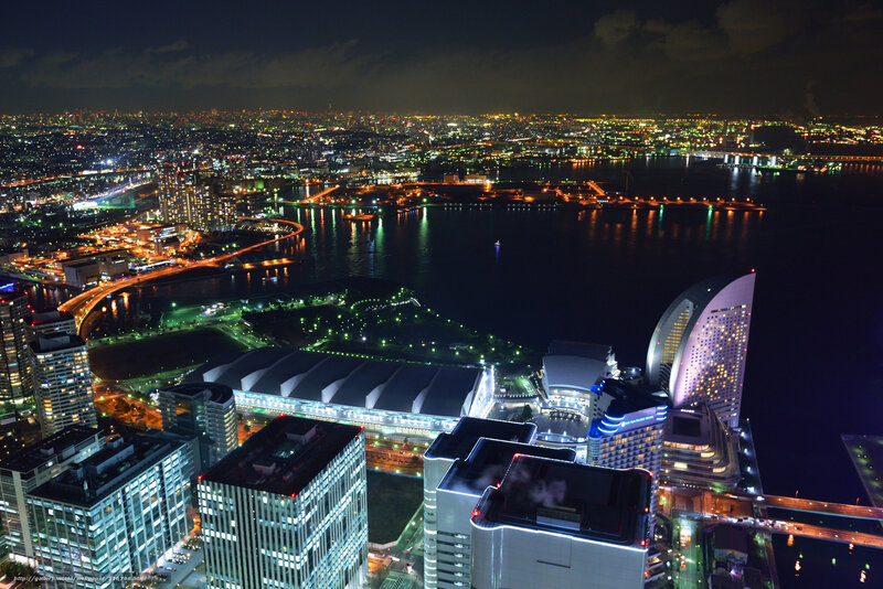 Night view of Yokohama city