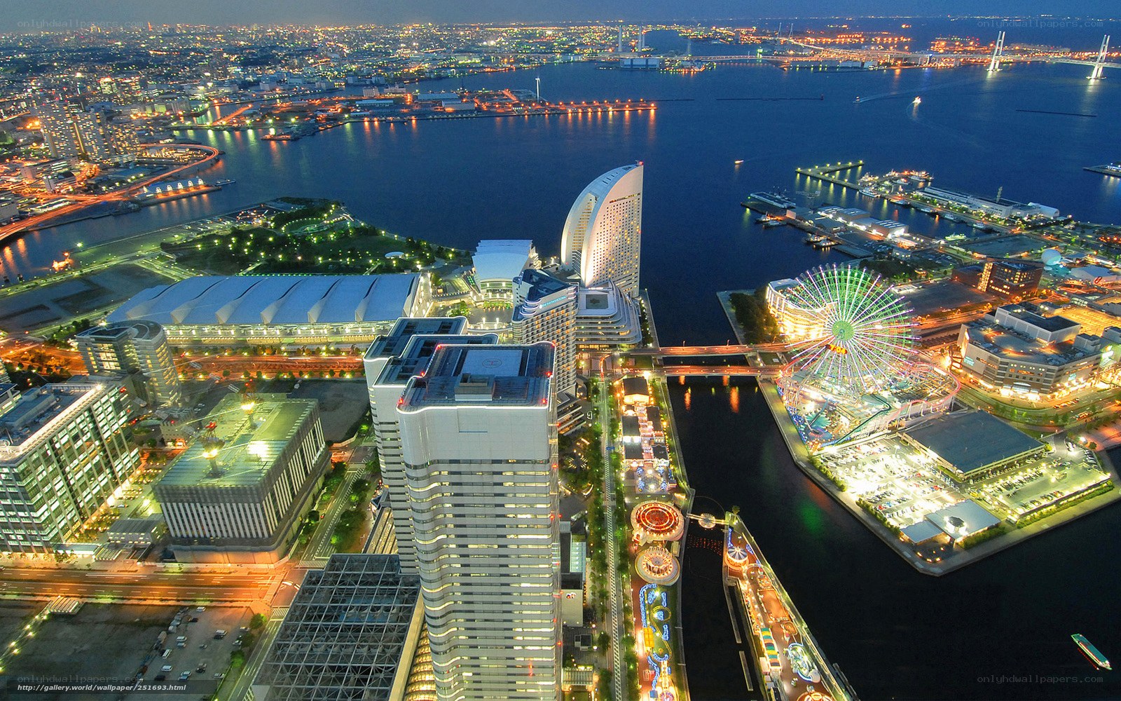Night view of Yokohama city