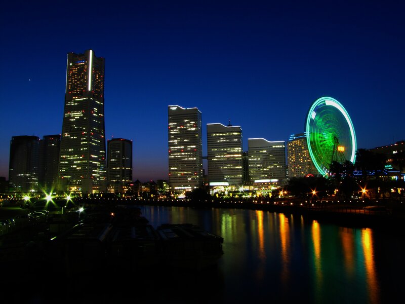 Night view of Yokohama skyline