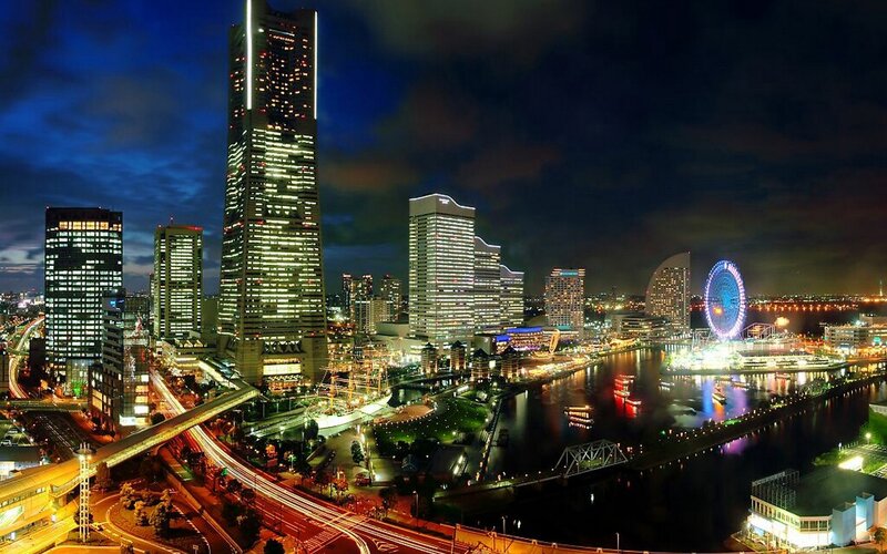 Night view of Yokohama skyline